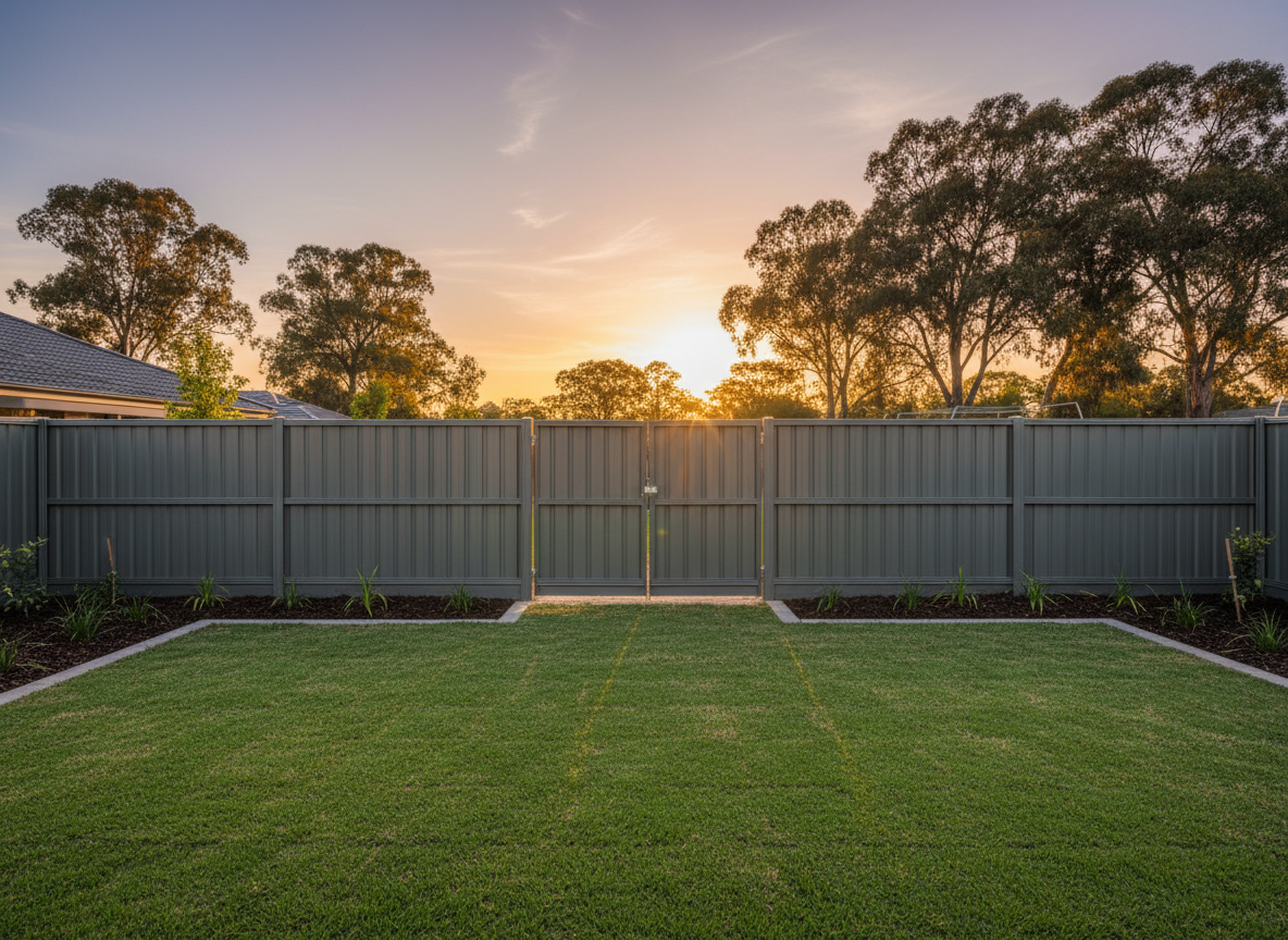 Completed fencing project in Melbourne