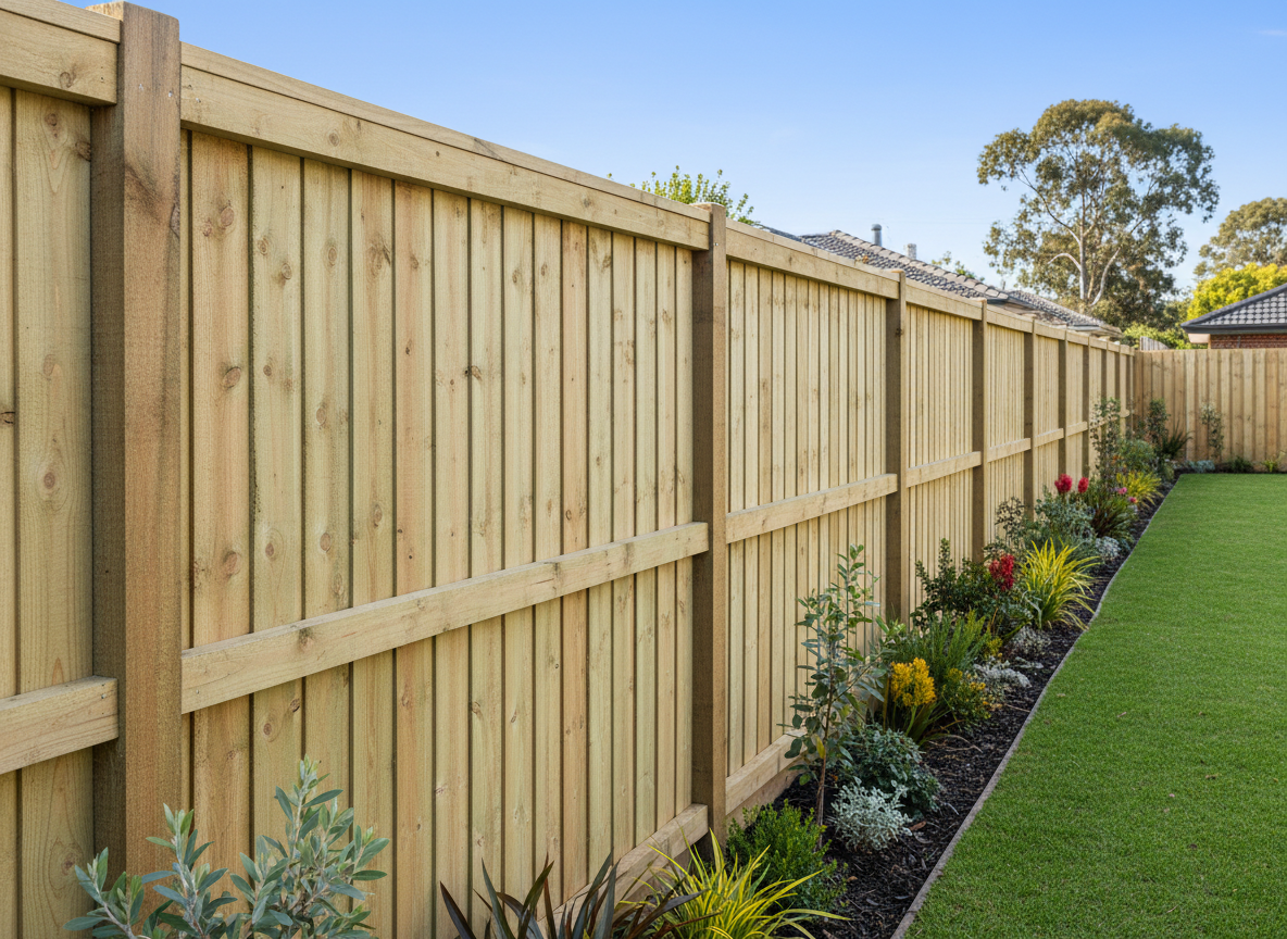 Timber Paling Fencing